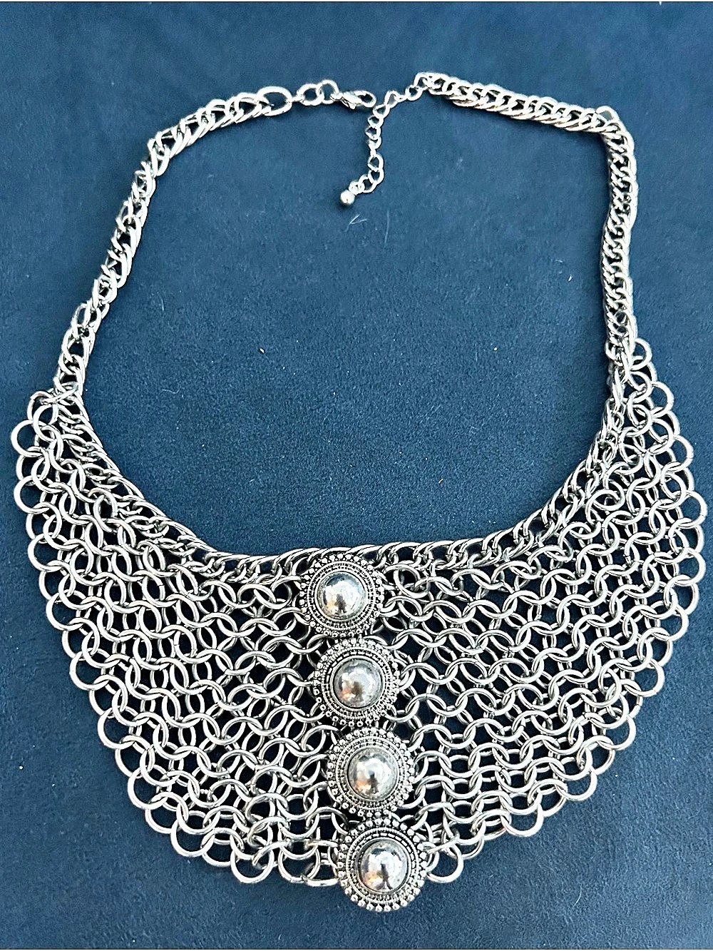Silver Statement Necklace Like New